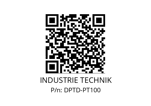   INDUSTRIE TECHNIK DPTD-PT100