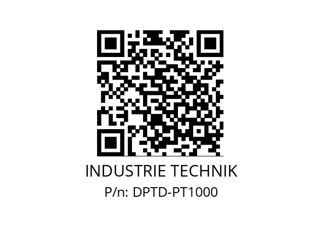   INDUSTRIE TECHNIK DPTD-PT1000