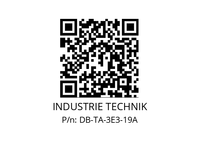   INDUSTRIE TECHNIK DB-TA-3E3-19A