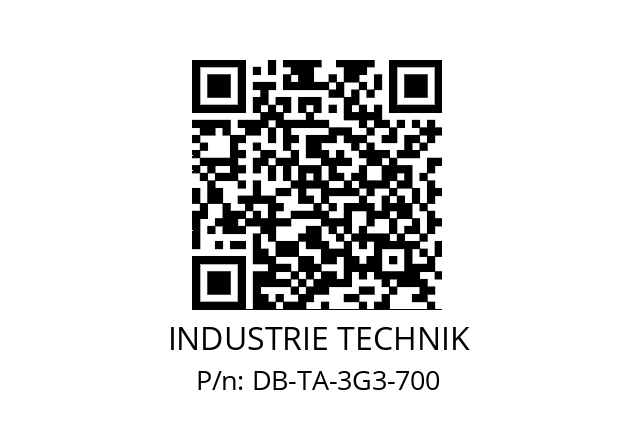   INDUSTRIE TECHNIK DB-TA-3G3-700