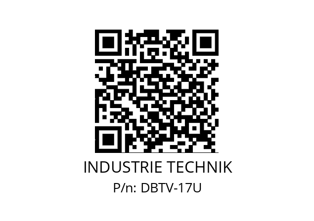   INDUSTRIE TECHNIK DBTV-17U