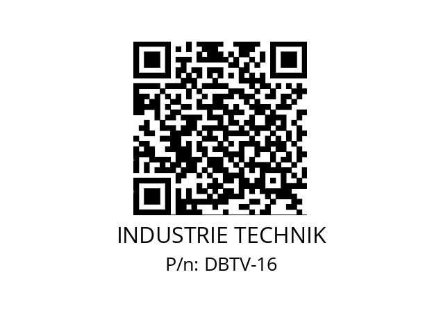   INDUSTRIE TECHNIK DBTV-16