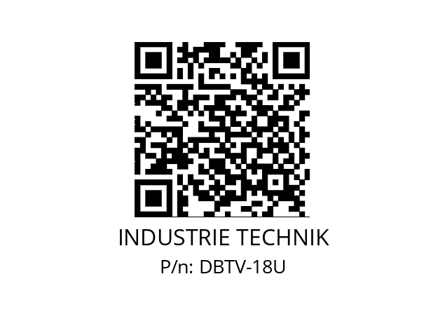   INDUSTRIE TECHNIK DBTV-18U