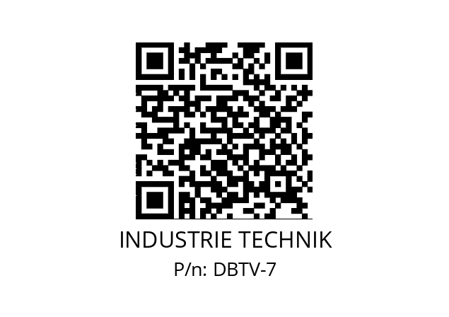   INDUSTRIE TECHNIK DBTV-7