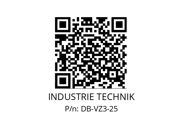   INDUSTRIE TECHNIK DB-VZ3-25