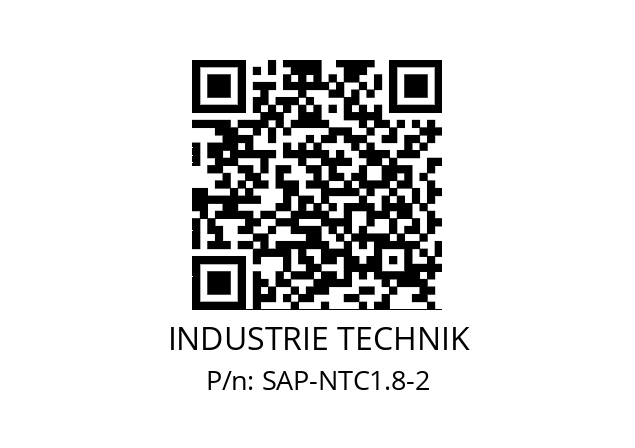   INDUSTRIE TECHNIK SAP-NTC1.8-2