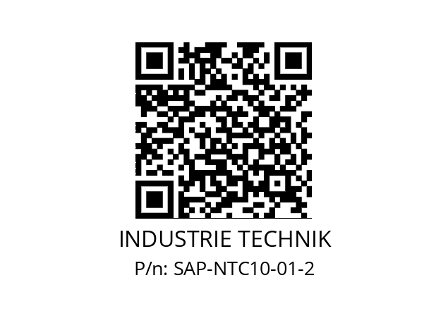   INDUSTRIE TECHNIK SAP-NTC10-01-2