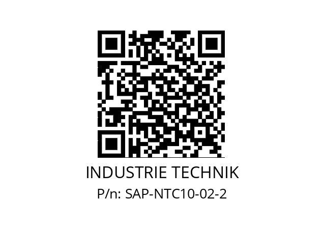   INDUSTRIE TECHNIK SAP-NTC10-02-2