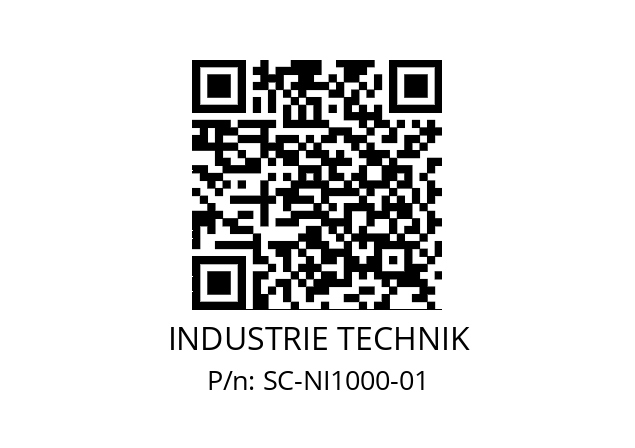   INDUSTRIE TECHNIK SC-NI1000-01