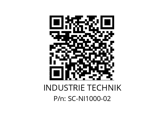   INDUSTRIE TECHNIK SC-NI1000-02