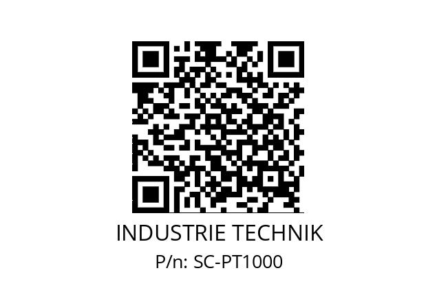   INDUSTRIE TECHNIK SC-PT1000