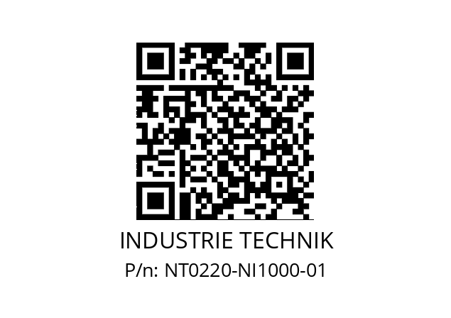   INDUSTRIE TECHNIK NT0220-NI1000-01