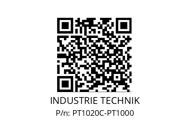   INDUSTRIE TECHNIK PT1020C-PT1000