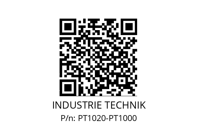   INDUSTRIE TECHNIK PT1020-PT1000