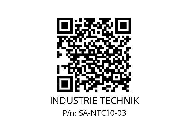   INDUSTRIE TECHNIK SA-NTC10-03