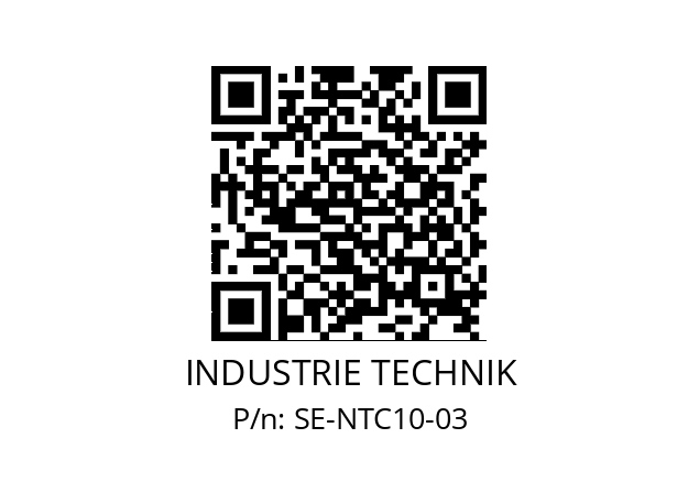   INDUSTRIE TECHNIK SE-NTC10-03