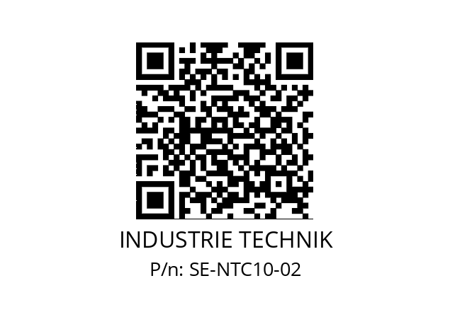   INDUSTRIE TECHNIK SE-NTC10-02