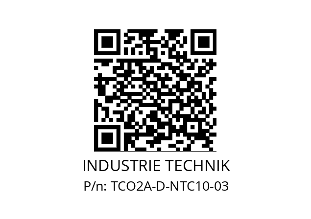   INDUSTRIE TECHNIK TCO2A-D-NTC10-03