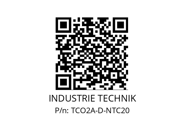   INDUSTRIE TECHNIK TCO2A-D-NTC20