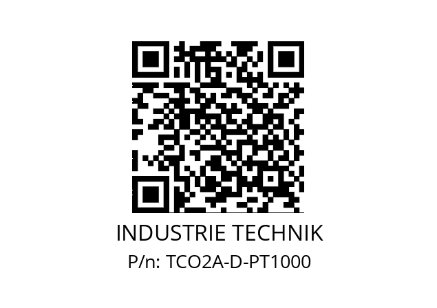   INDUSTRIE TECHNIK TCO2A-D-PT1000