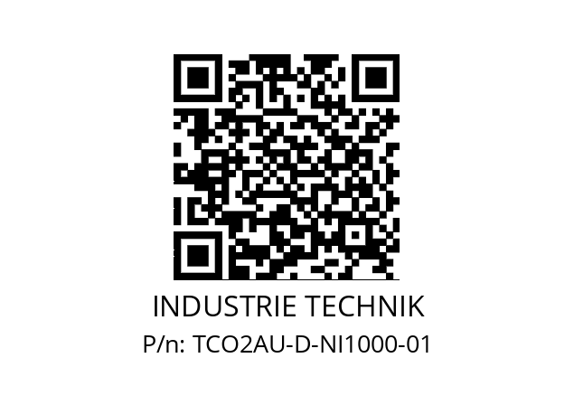   INDUSTRIE TECHNIK TCO2AU-D-NI1000-01