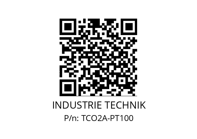   INDUSTRIE TECHNIK TCO2A-PT100