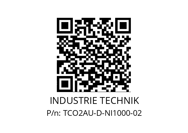   INDUSTRIE TECHNIK TCO2AU-D-NI1000-02