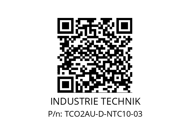   INDUSTRIE TECHNIK TCO2AU-D-NTC10-03