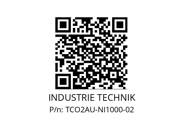   INDUSTRIE TECHNIK TCO2AU-NI1000-02