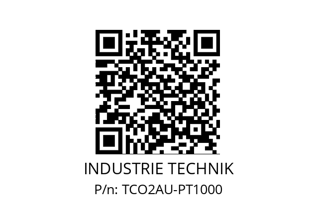   INDUSTRIE TECHNIK TCO2AU-PT1000