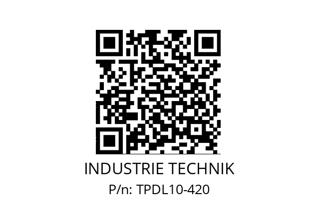   INDUSTRIE TECHNIK TPDL10-420