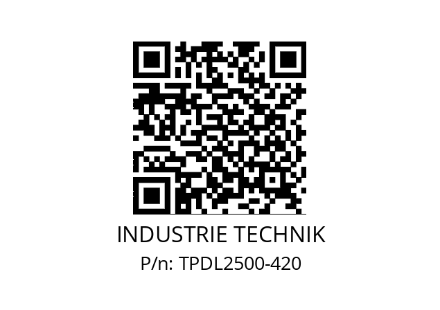   INDUSTRIE TECHNIK TPDL2500-420