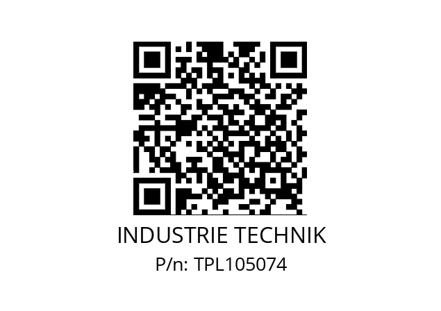   INDUSTRIE TECHNIK TPL105074