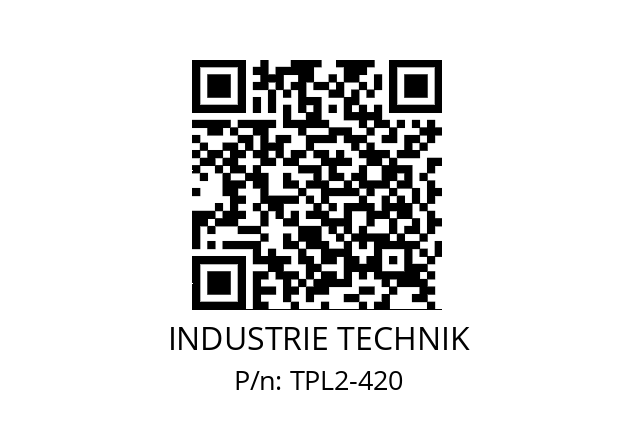   INDUSTRIE TECHNIK TPL2-420