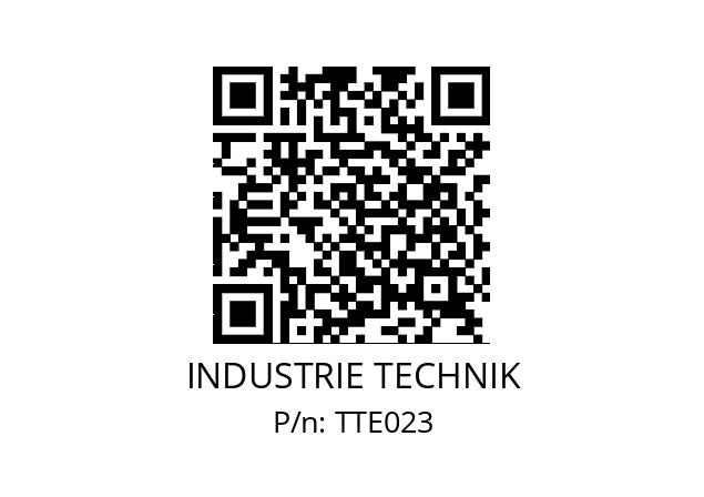   INDUSTRIE TECHNIK TTE023