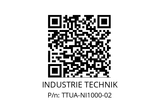   INDUSTRIE TECHNIK TTUA-NI1000-02