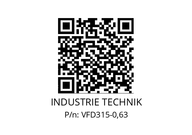   INDUSTRIE TECHNIK VFD315-0,63