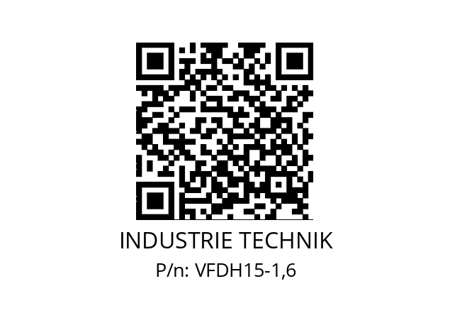   INDUSTRIE TECHNIK VFDH15-1,6