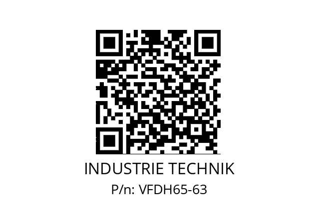   INDUSTRIE TECHNIK VFDH65-63