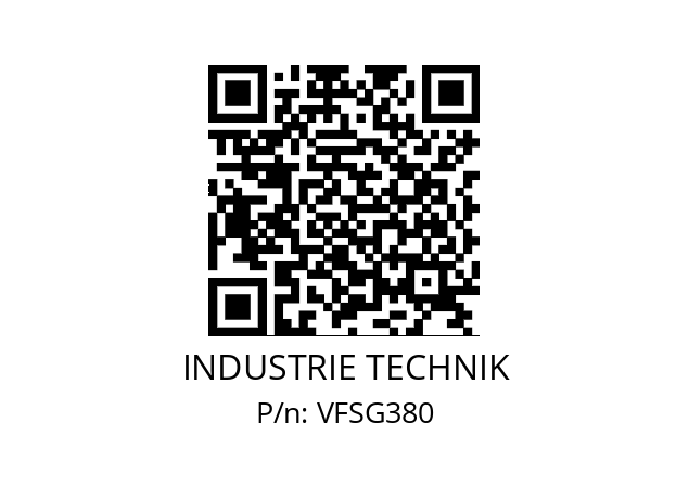   INDUSTRIE TECHNIK VFSG380