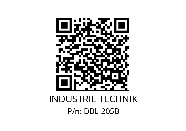   INDUSTRIE TECHNIK DBL-205B