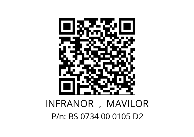   INFRANOR  ,  MAVILOR BS 0734 00 0105 D2