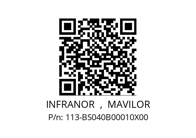   INFRANOR  ,  MAVILOR 113-BS040B00010X00