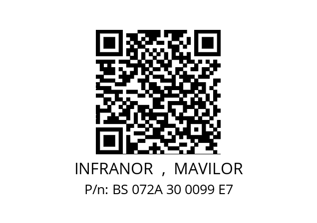   INFRANOR  ,  MAVILOR BS 072A 30 0099 E7