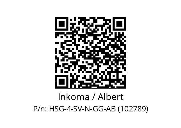   Inkoma / Albert HSG-4-SV-N-GG-AB (102789)