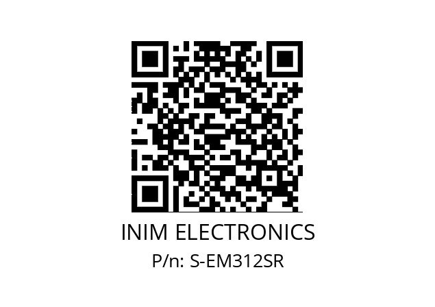   INIM ELECTRONICS S-EM312SR