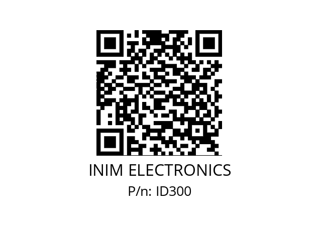   INIM ELECTRONICS ID300