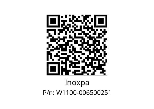   Inoxpa W1100-006500251