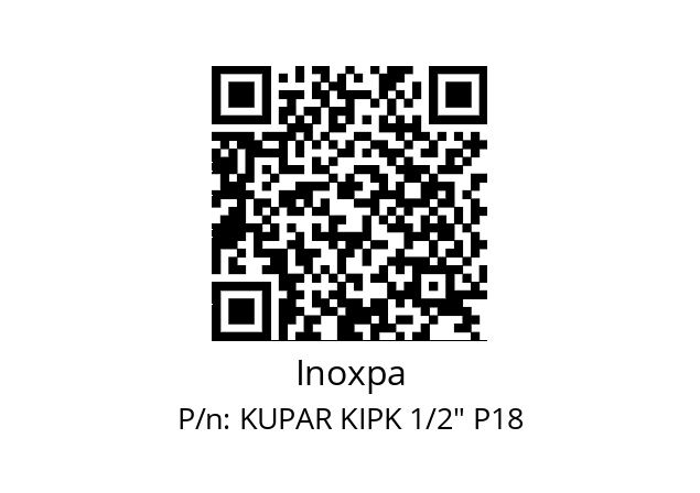   Inoxpa KUPAR KIPK 1/2" P18