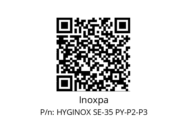   Inoxpa HYGINOX SE-35 PY-P2-P3